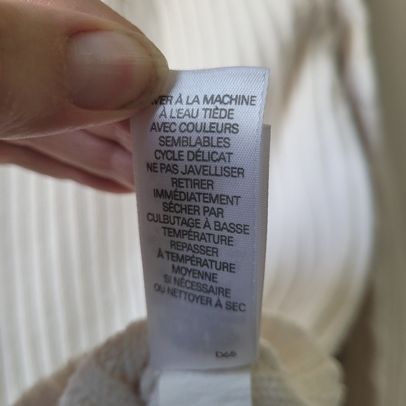 Liz Claiborne Cable Knit Turtleneck Sweater White Sz L - Picture 13 of 14